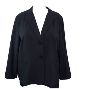 Emme Shimmer Nights Black Blazer Jacket Women 18 Professional Formal Capsule New